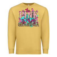 Antique Gold The pink is for my Grandma Cancer Awareness Premium Sweatshirt - HowdyJamesFarm