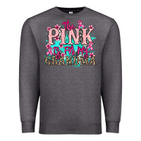 Charcoal Heather The pink is for my Grandma Cancer Awareness Premium Sweatshirt - HowdyJamesFarm