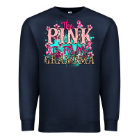 Navy The pink is for my Grandma Cancer Awareness Premium Sweatshirt - HowdyJamesFarm