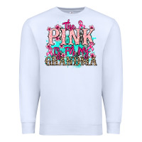 White The pink is for my Grandma Cancer Awareness Premium Sweatshirt - HowdyJamesFarm