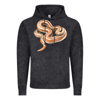 Vintage Black Rosy Boa Snake Illustrations Vintage Hoodie - LillyAllenDesigns