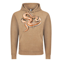 Vintage Coffee Rosy Boa Snake Illustrations Vintage Hoodie - LillyAllenDesigns