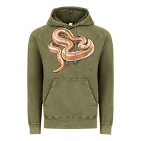 Vintage Olive Rosy Boa Snake Illustrations Vintage Hoodie - LillyAllenDesigns