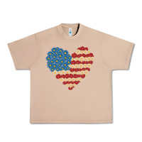 Burro american heart flag Urban Heavy Tee - MaliasSmallBusiness