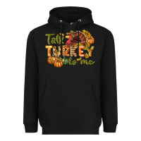 Black Talk turkey to me Thanksgiving p Heavyweight Hoodie - NancyCooperArtShop