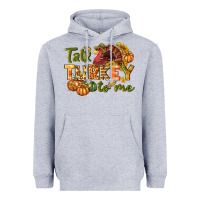 Heather Grey Talk turkey to me Thanksgiving p Heavyweight Hoodie - NancyCooperArtShop