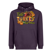 Plum Talk turkey to me Thanksgiving p Heavyweight Hoodie - NancyCooperArtShop