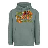 Sage Talk turkey to me Thanksgiving p Heavyweight Hoodie - NancyCooperArtShop