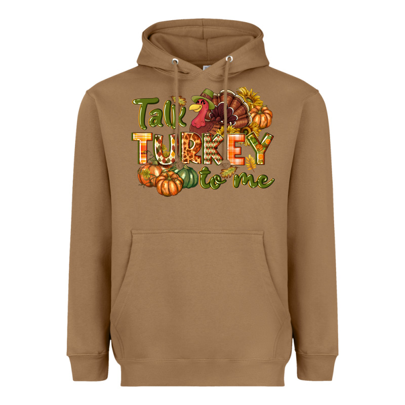 Talk Turkey To Me Thanksgiving P Heavyweight Hoodie by NancyCooperArtShop | Teevron