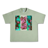 Oil Green pink floral nurse with flowers Urban Heavy Tee - AdoDesignShop
