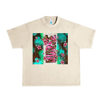 Sandshell pink floral nurse with flowers Urban Heavy Tee - AdoDesignShop