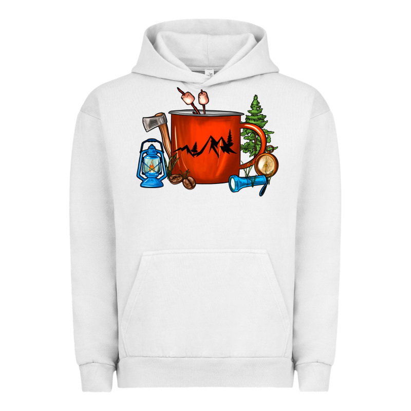 Camper Coffee Cup Urban Hoodie by FaDigitalArtStudio | Teevron