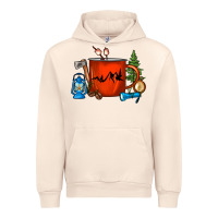 Sandshell Camper Coffee Cup Urban Hoodie - FaDigitalArtStudio
