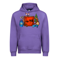 Tulip Camper Coffee Cup Urban Hoodie - FaDigitalArtStudio