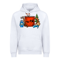White Camper Coffee Cup Urban Hoodie - FaDigitalArtStudio