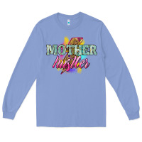 Colony Blue mother hustler lightning bolt Long Sleeve Tee - NancyCooperArtShop