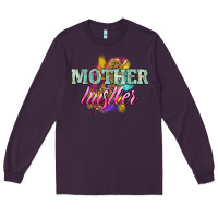 Plum mother hustler lightning bolt Long Sleeve Tee - NancyCooperArtShop