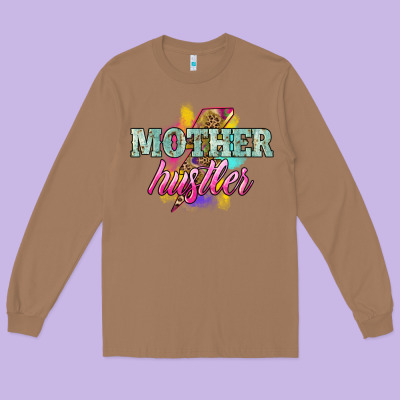 Mother Hustler Lightning Bolt Long Sleeve Tee Designed By Nancycooperartshop