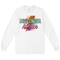 White mother hustler lightning bolt Long Sleeve Tee - NancyCooperArtShop