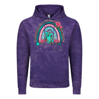 Cloud Purple nurse life spring stethoscope heart rainbow Vintage Hoodie - BarkalooDesign