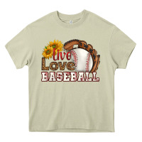 Mossy live love baseball Heavy Core Tee - HRA Design Shop