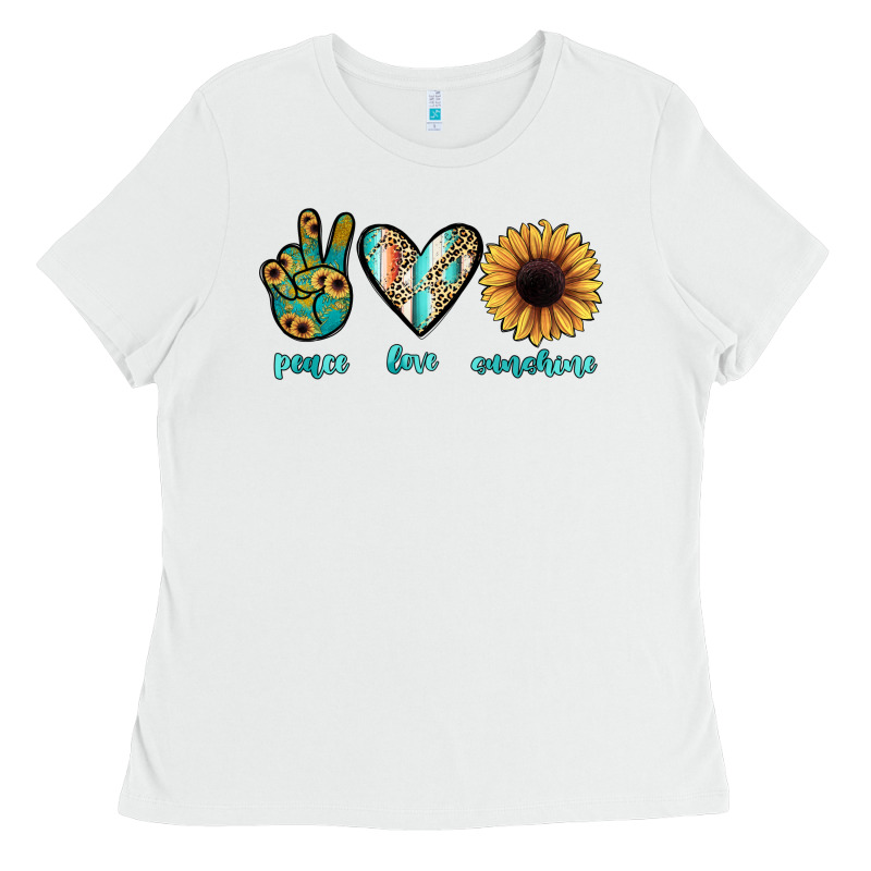 Peace Love Sunshine Ladies Tee by JahusDesignShop | Teevron