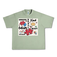 Oil Green autism Urban Heavy Tee - MaliasSmallBusiness