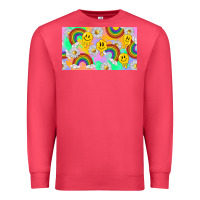 Cardinal smile faces and rainbow and daisys Premium Sweatshirt - TumblerDesignByShophia