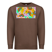 Chestnut smile faces and rainbow and daisys Premium Sweatshirt - TumblerDesignByShophia