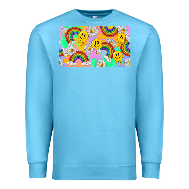 Smile Faces And Rainbow And Daisys Premium Sweatshirt by TumblerDesignByShophia | Teevron