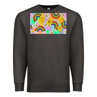 Smoke smile faces and rainbow and daisys Premium Sweatshirt - TumblerDesignByShophia