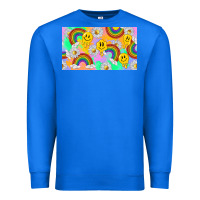 True Royal smile faces and rainbow and daisys Premium Sweatshirt - TumblerDesignByShophia