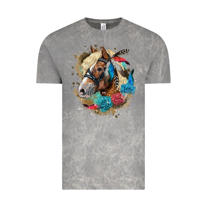 Haflinger Horse Floral Vintage Tee by LillyAllenDesigns | Teevron
