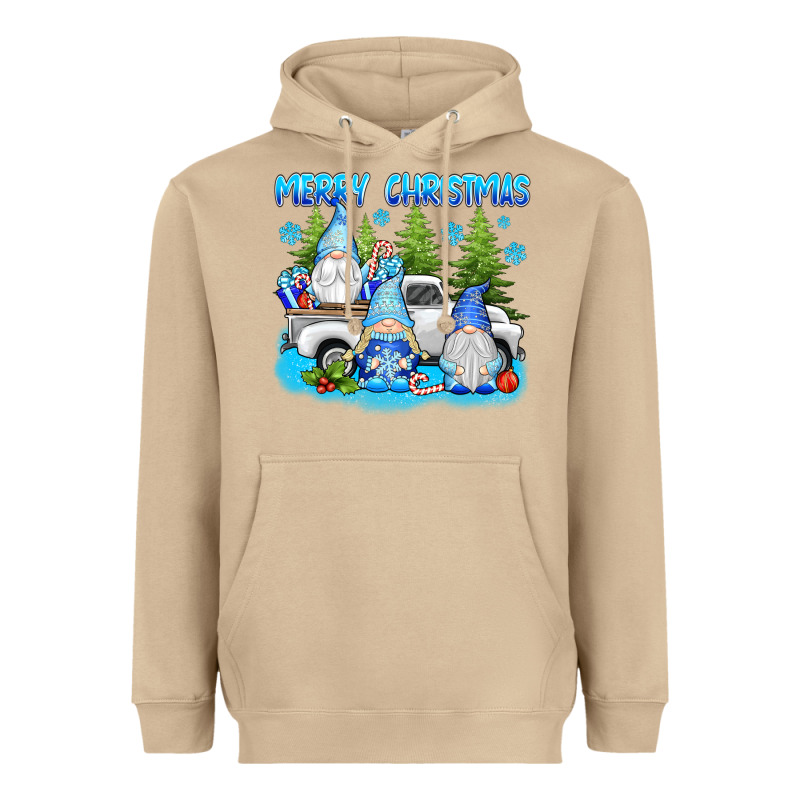Merry Christmas Gnomies Heavyweight Hoodie by texasbilliewilder | Teevron
