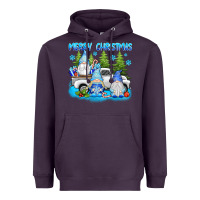 Plum merry christmas gnomies Heavyweight Hoodie - texasbilliewilder