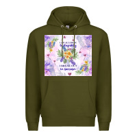 Army Green i am allergic to stupidity Premium Hoodie - TumblerDesignByShophia