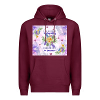 Burgundy i am allergic to stupidity Premium Hoodie - TumblerDesignByShophia