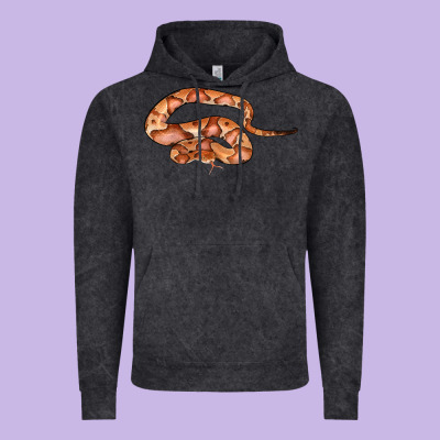 Copperhead Snake Illustrations Vintage Hoodie Designed By Lillyallendesigns