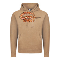 Vintage Coffee Copperhead Snake Illustrations Vintage Hoodie - LillyAllenDesigns