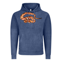 Vintage Denim Copperhead Snake Illustrations Vintage Hoodie - LillyAllenDesigns