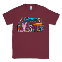 Burgundy happy easter coffee Classic Tee - CowhideDigitalArt