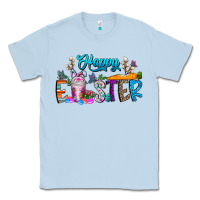 Dusty Blue happy easter coffee Classic Tee - CowhideDigitalArt