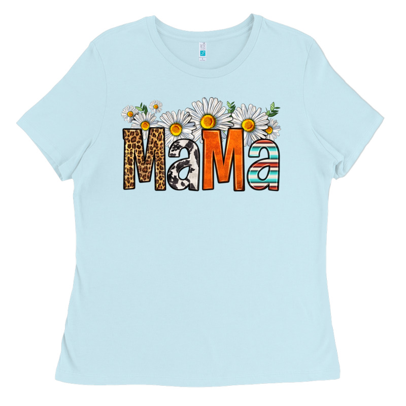 Western Daisies Mama Ladies Tee by HRA Design Shop | Teevron