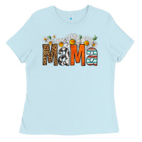 Baby Blue western daisies mama Ladies Tee - HRA Design Shop