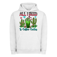 Pigment Lunar Rock All I Need Is Coffee Cactus Frappe Urban Hoodie - FaDigitalArtStudio
