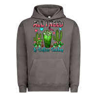 Pigment Tornado All I Need Is Coffee Cactus Frappe Urban Hoodie - FaDigitalArtStudio