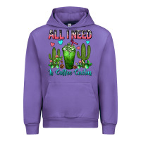 Tulip All I Need Is Coffee Cactus Frappe Urban Hoodie - FaDigitalArtStudio