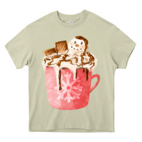 Mossy hotcocoa with snowman  fa element Heavy Core Tee - FaDigitalArtStudio