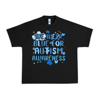 Black we wear blue for autism awareness Urban Heavy Tee - MaliasSmallBusiness