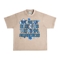French Oak we wear blue for autism awareness Urban Heavy Tee - MaliasSmallBusiness